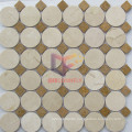 Round and Square Mixed New Marble Mosaic (CFS1009)